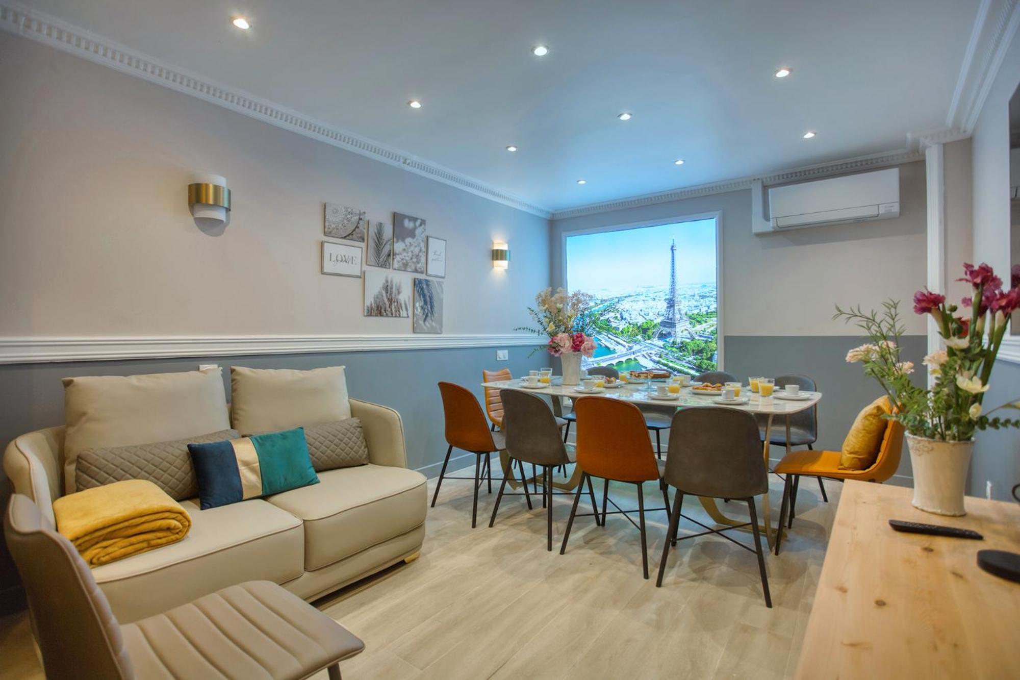 Elegant Triplex In Paris - Ideal For 10 - Aircon Eksteriør bilde