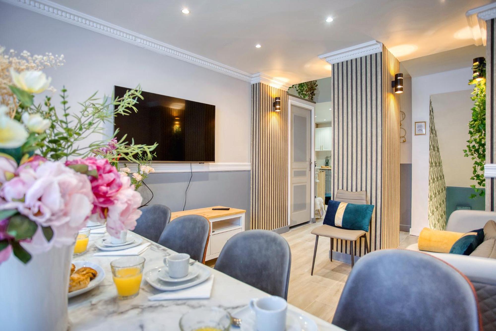 Elegant Triplex In Paris - Ideal For 10 - Aircon Eksteriør bilde