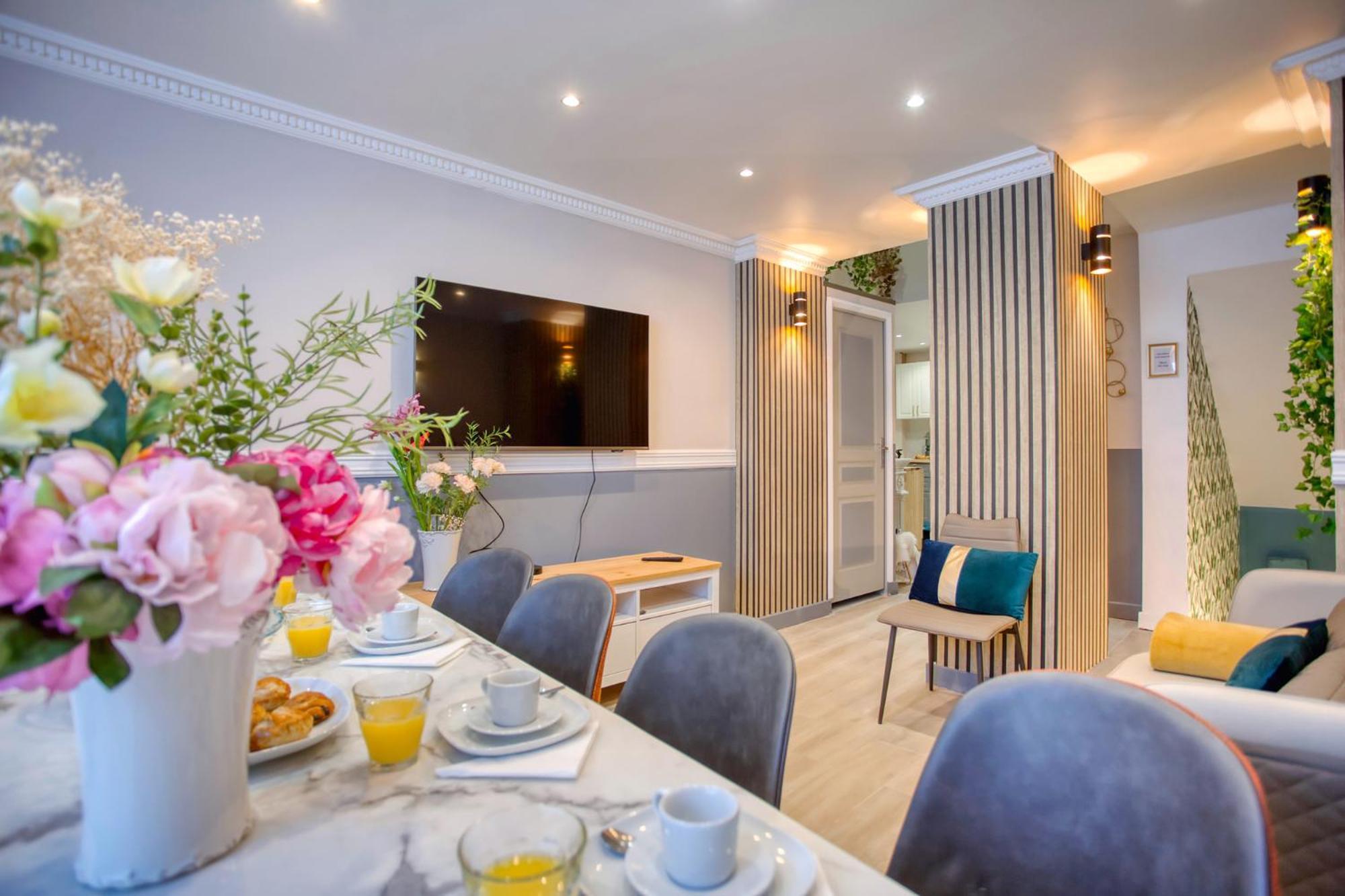 Elegant Triplex In Paris - Ideal For 10 - Aircon Eksteriør bilde