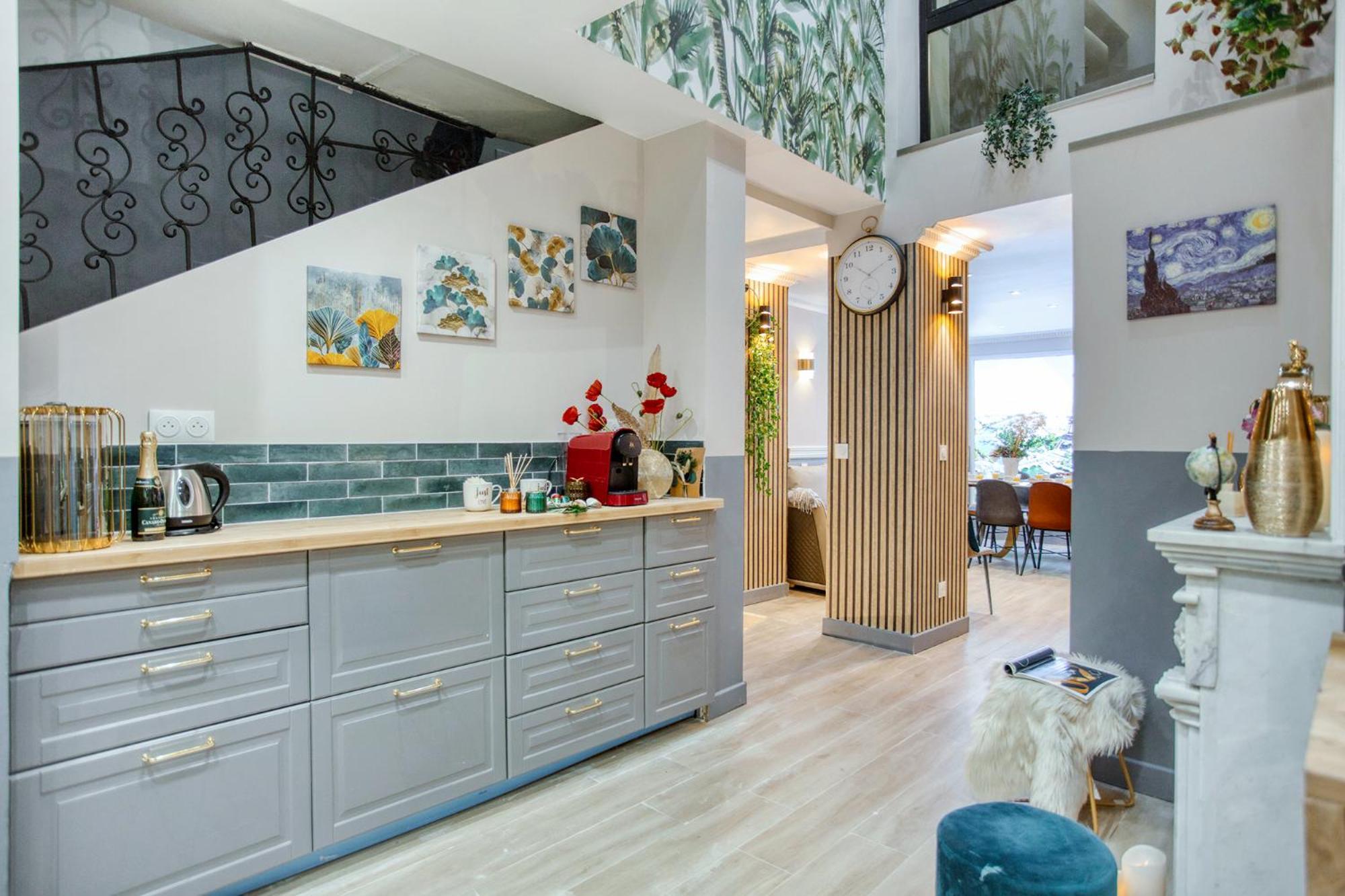 Elegant Triplex In Paris - Ideal For 10 - Aircon Eksteriør bilde
